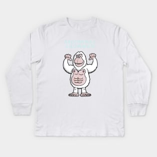Abdominal Snowman Kids Long Sleeve T-Shirt